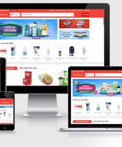 Mẫu website nhà thuốc mẫu số 8