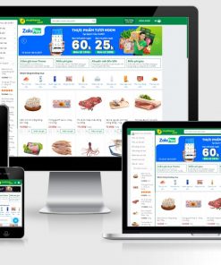 Theme thực phẩm bách hóa xanh