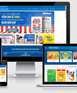 Mẫu web bán sách đẹp mã DTW59544